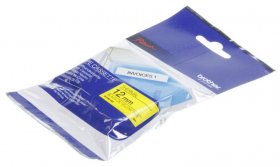 Brother Colour Cartridge - Tze344 Label Tape Gold On Black 18mm-8m Laminated Brother