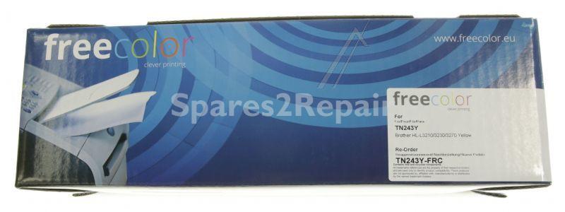 Freecolor Toner Cartridge - Tn243y-frc K18600f7 Toner Cartridge Yellow 1k