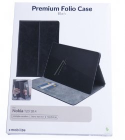 Mobilize Leather Bag Gsm - 27440 Mobilize Premium Folio Case Nokia T20 10 4 Black