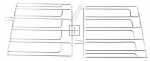 Telescopic Slideout Oven Grills - 210480641 C00876136 Oven Cavity Inner Side Walls [Arcelik]