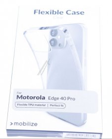 Mobilize Leather Bag Gsm - 28685 Mobilize Gelly Case Motorola Edge 40 Pro Clear