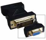 Compatible Dvi plug-hdd socket - Adaptor Dvi-d Plug (24+1)-vga Socket (digital)