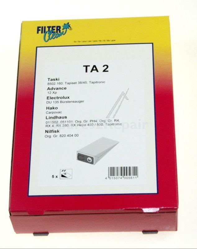 Filterclean Vacuum Cleaner Bags - Ta2 Dust Bags X5