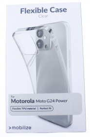 Mobilize Leather Bag Gsm - 29627 Mobilize Gelly Case Motorola Moto G24-g24 Power Transparent