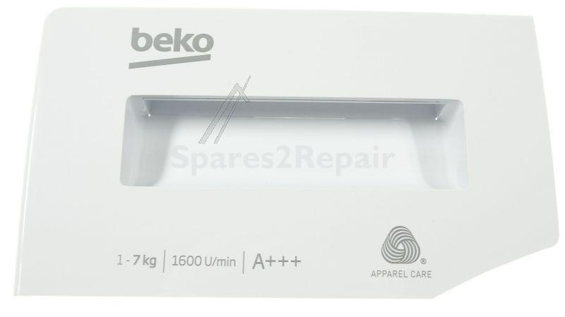 Detergent Dispenser Cover - 2420709551 C00899597 Detergent Drawer Front Cover Assembly [Arcelik]