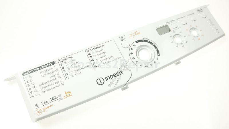 Panel - C00376718 488000376718 Control Panel & Handle Ewdd 7145 W Fr [Whirlpool Indesit]