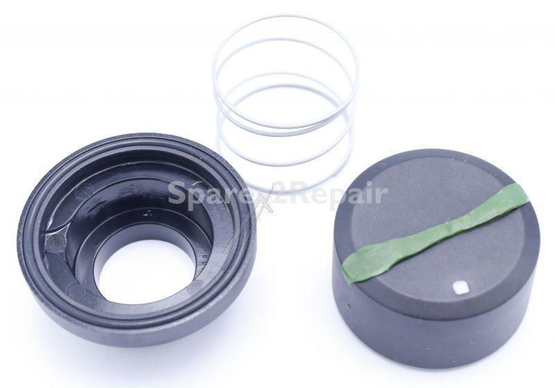 Control Knobs - C00648082 488000648082 Hob Knob+o r Colour Black [Whirlpool Indesit]
