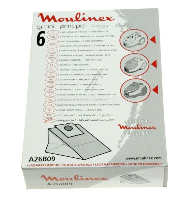 Vacuum Cleaner Bags - A26b09 Bag*6+filter [Groupe SEB]
