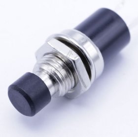 Salecom Pushbutton - 125vac-1a Miniatur-drucktaster, 1-polig Öffner, Schwarz