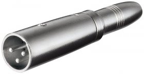 Goobay Xlr Adapter - Xlr Adapter, Aux Klinke 6,35 Mm Buchse Zu Xlr Stecker