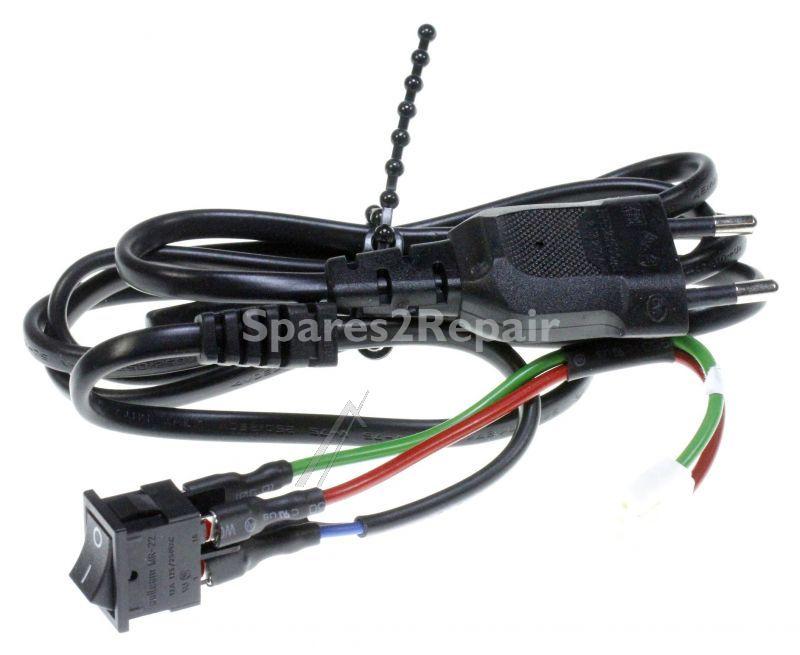 Grundig Mains Power Lead - Zjc524 C00928609 Power Cord 49 With Power Switch