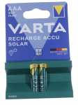 Varta Microcell-battery 1.2v - Hr3 56733101402 Aaa 1 2v-550mah Varta Solar Rechargeable Battery Pack Of 2