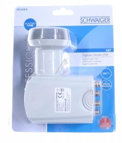 Schwaiger Quadruple Lnb - Quattro Lnb: 40mm, Hellgrau