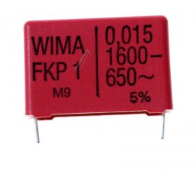 Wima Fkp1 Pulse Capacitor - 0 015uf-1600v Fkp1t021506b00jssd 0 015µf-1600v Fkp1 Impulse Capacitor Rm=27 5mm