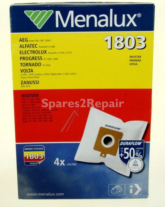 Vacuum Cleaner Bags - 9001661496 1803 Dust Bags X 4 + 1 (mcf + Mf) To Cut [Electrolux Aeg]