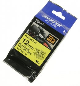 Brother Colour Cartridge - Tzefx631 Black On Yellow Label Tape 12mm-8m Flexi-tape Laminated Br