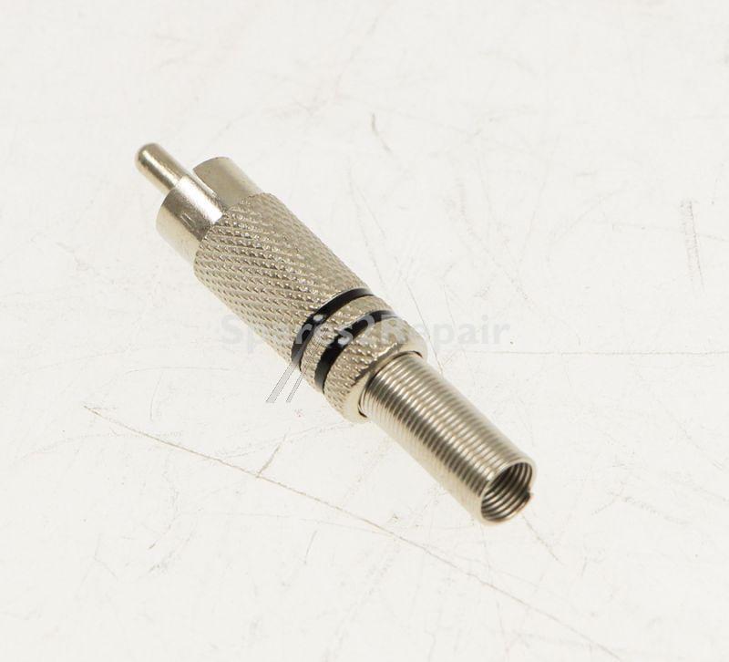 Com Black Phono Plug - Suitable For Rca Plug Cc-010 Metal Black