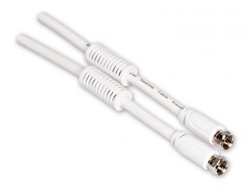 Fuba White Sat Connecting Cable - Ffw 050 F-anschlußkabel, 0,50m, Weiß