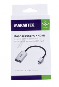 Marmitek Usb adaptor - 25008369 Connect Usb-c > Hdmi 4k60 Hdr 18gbps