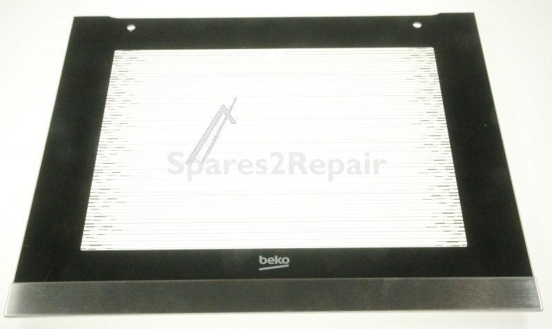 Oven outer Door - 210460270 C00936303 Front Door Gr Tip_2 [Arcelik]