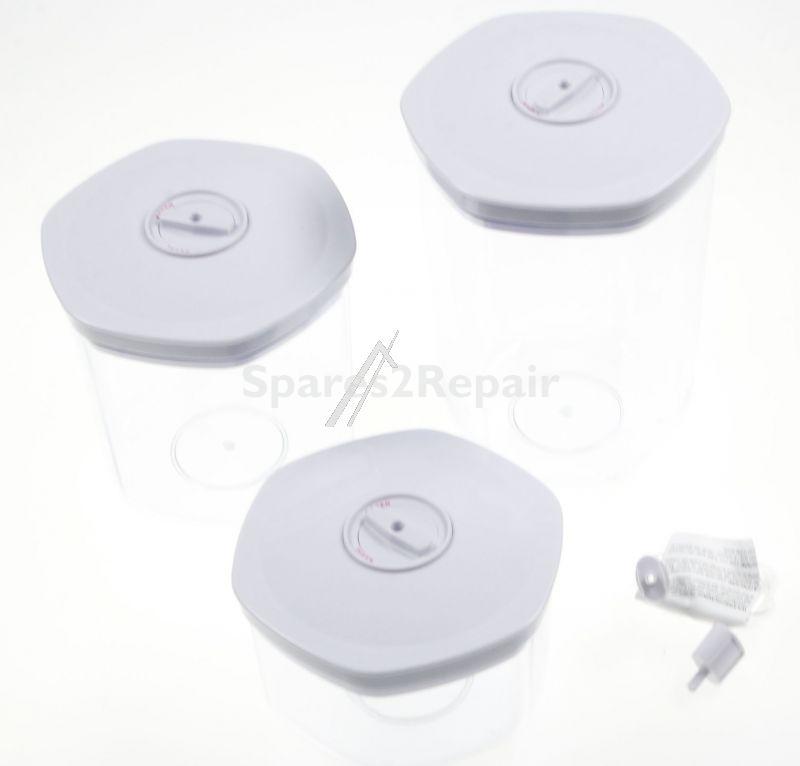 Solis Container - 922 78 Hexagonal Vacuum Containers (set 3 Pcs)