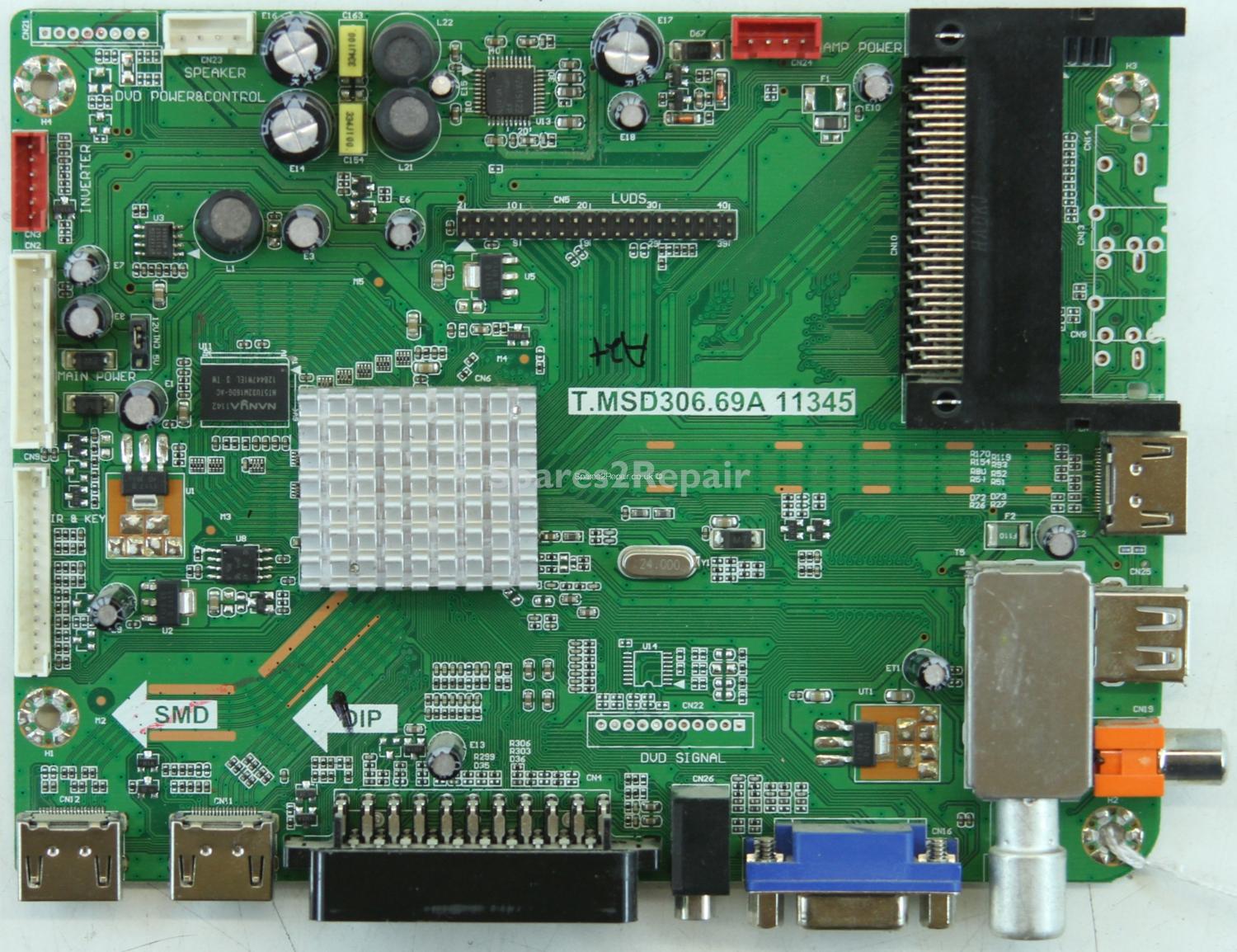 Baird TI4603BC - Main AV - T.MSD306.69A - 11345 - 1A2A0114 - LTA460HM06