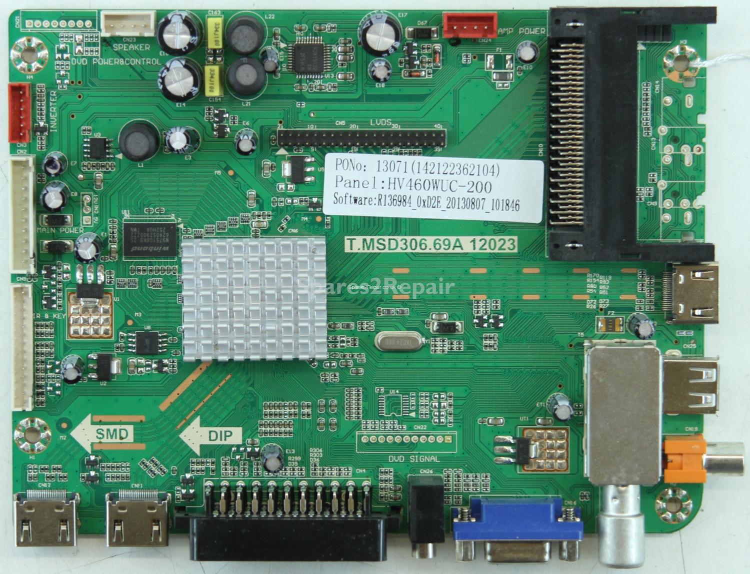 Baird TI4603BC - Main AV - T.MSD306.69A 12023 - 142122362104 - T460HW07 V4