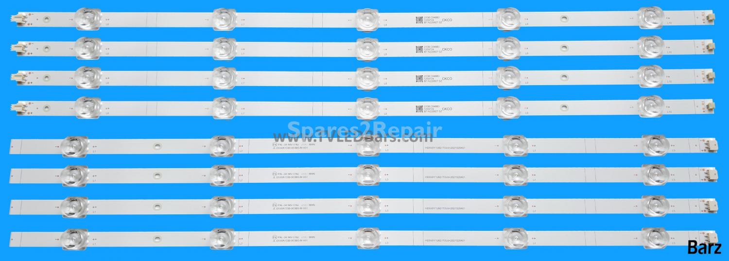 Barz LED Backlight Array Hisense 55A6GTUK 55E7HQTUK HD550Y1U72-T0L2 55" SVH550FA1 (HD550Y1U72-T0L2+2020081301) 4/8pcs