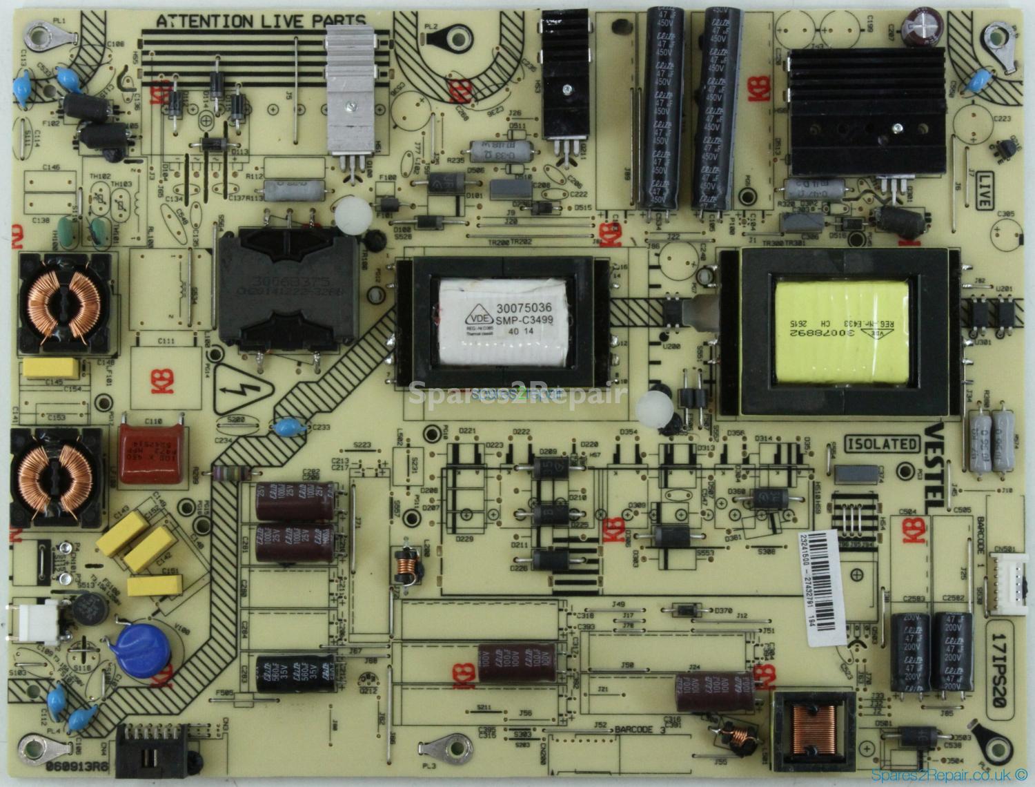 Finlux 48FLHK249BCD - Power Supply - 23241500 - 17IPS20 - 060913R6
