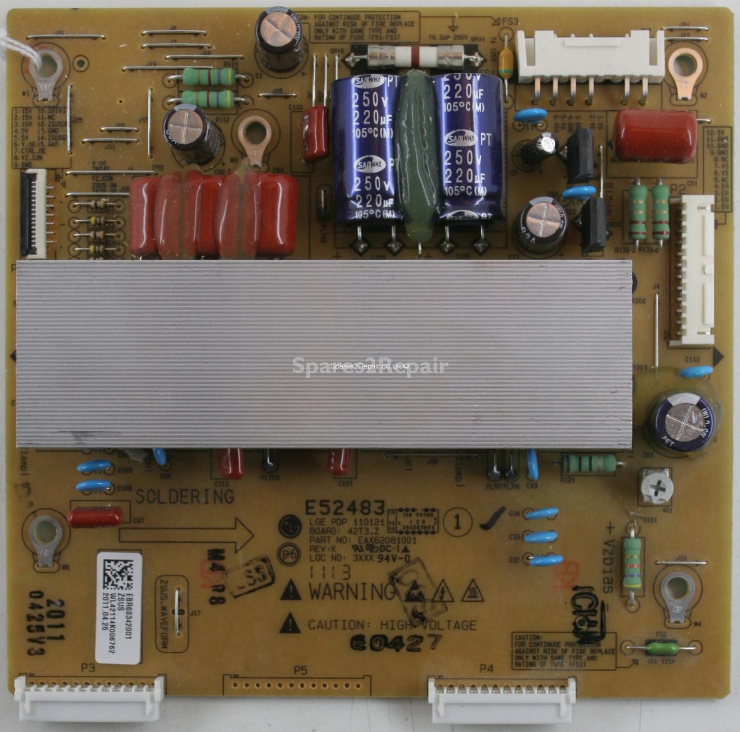 LG 42PT353K - ZSUS - EAX62081001 - REV:K - EBR68342001 - 42T3_Z - PDP 110121