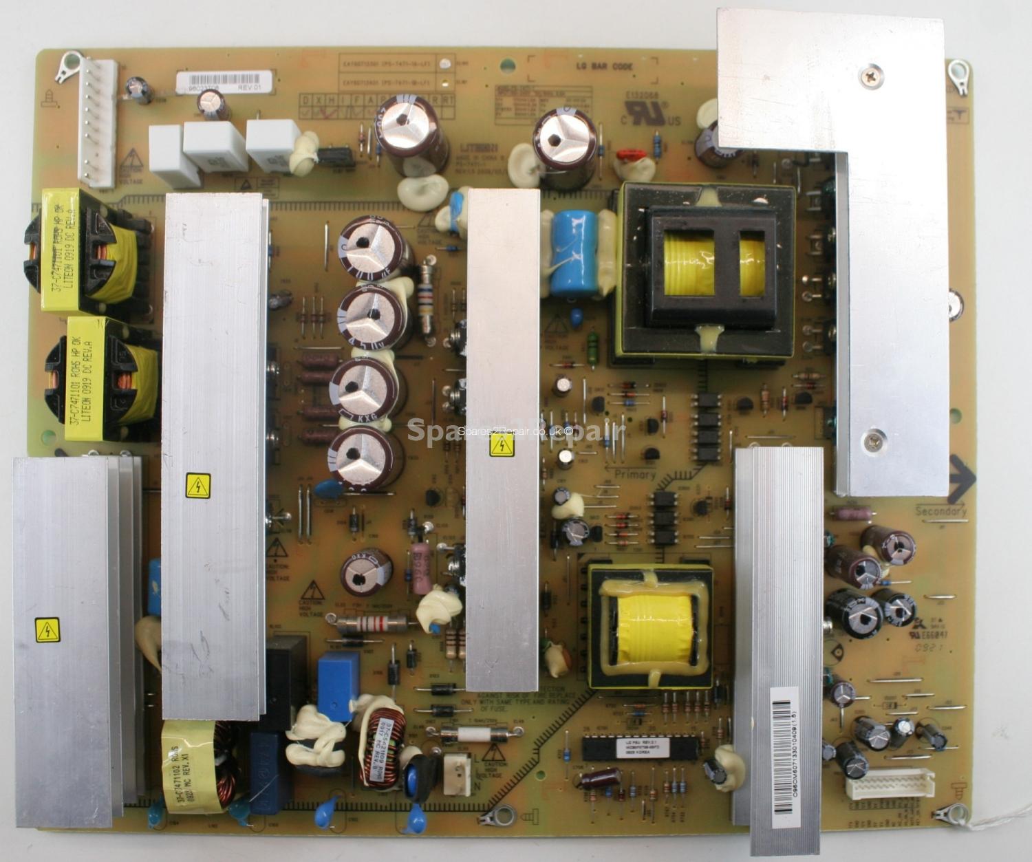 LG 50PQ3000 - PSU - EAY60713301 - PS-7471-1A-LF - Rev 1.5