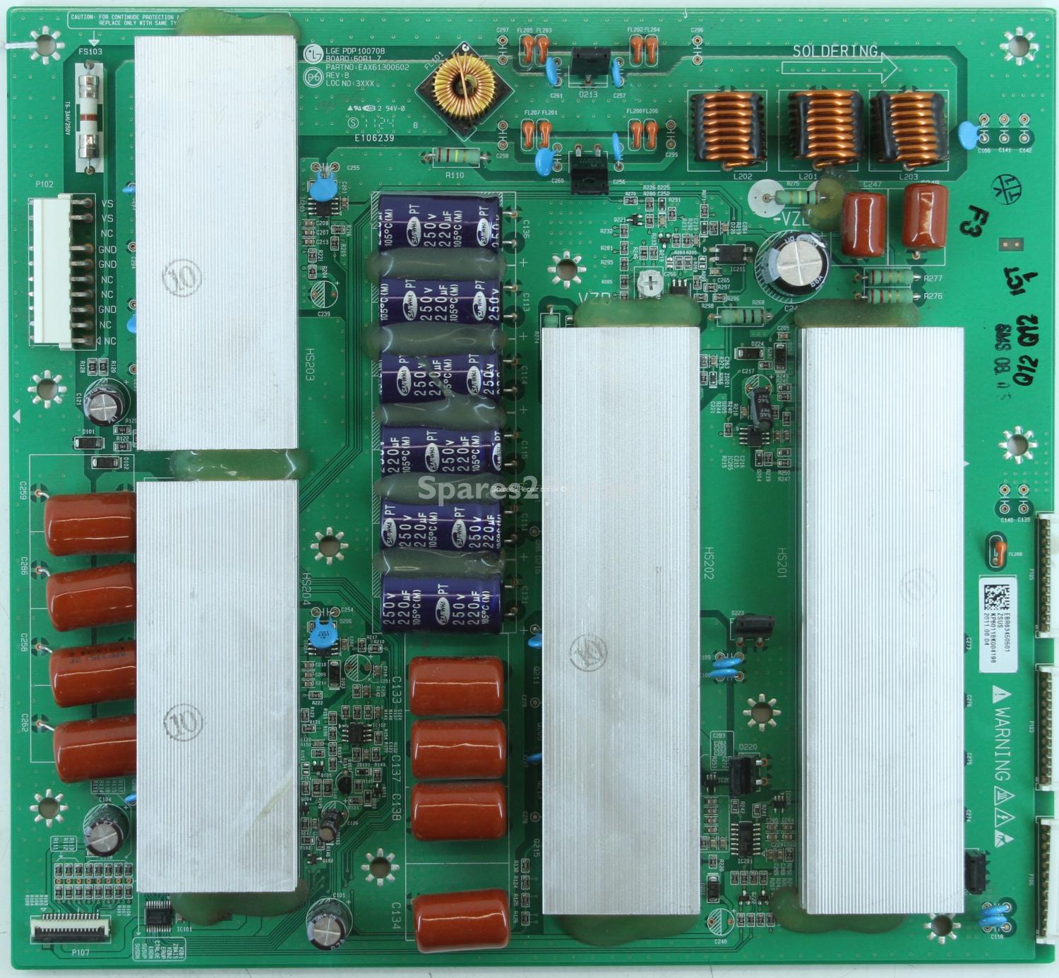 LG 60PK250 - ZSUS - EBR63450501 - REV:B - EAX61300602 - PDP 100708 60R1_Z