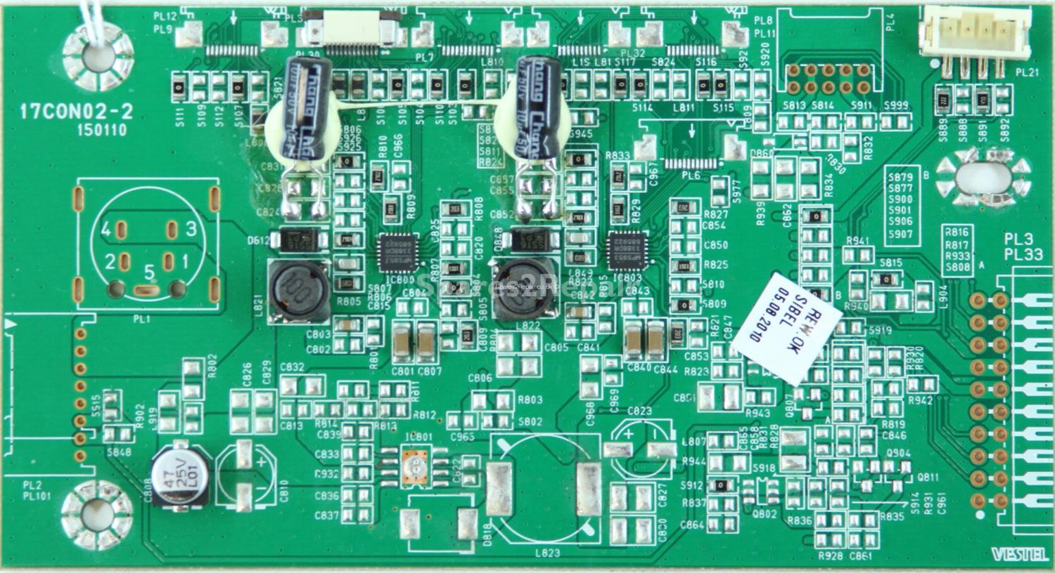 Linsar 24LED805T - LED Driver Board - 20500352 - 17CON02-2 - 150110