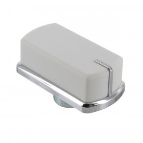 Compatible for Belling BI, FSG, FS, DF, FSG60DOP 444449568 Type White & Chrome Oven Control Knob