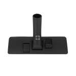 Universal Black Plastic Dual Pedal Floor Tool Nozzle with Extended Neck Elbow (32mm x 300mm)