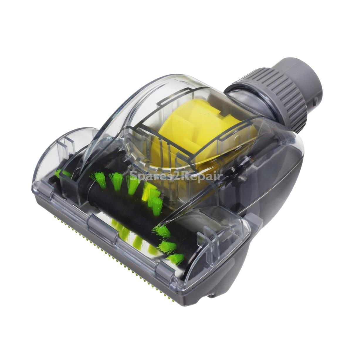 Universal Grey Plastic Mini Handheld Turbo Tool with Movable Pet Brush Attachment (32mm)