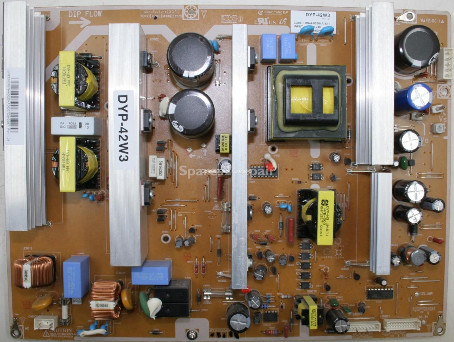 Samsung PS-42A457P1D - PSU - DYP-42W3 Rev 1.01 - BN44-00204A