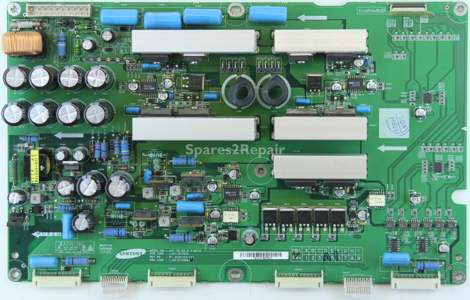 Samsung PS-42V4S - YSUS - LJ92-01058B A1 - LJ41-02345A R1.2 - 42 SD S3.2 Y-MAIN