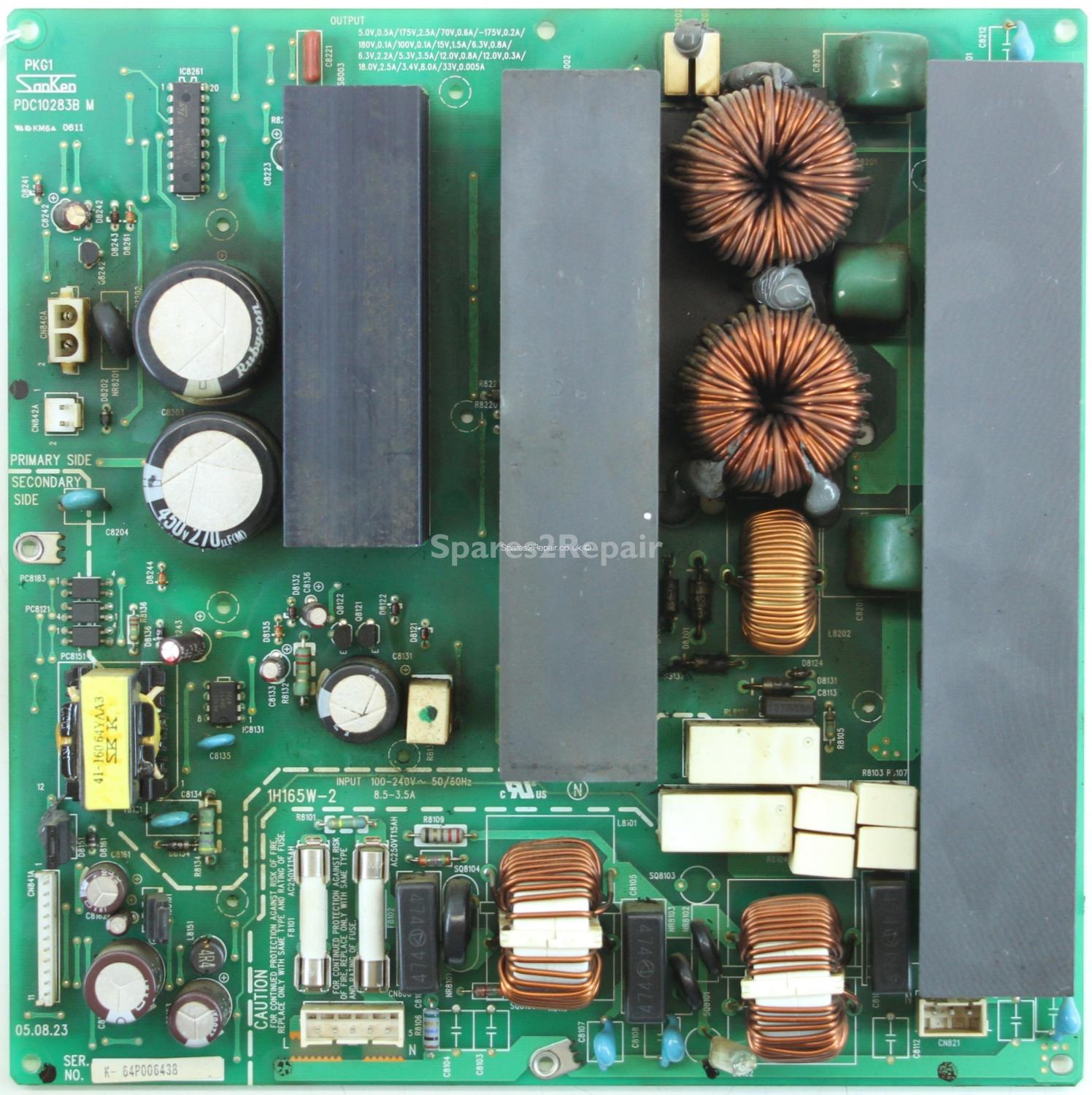 Samsung PS-63P5H - PSU (1) - PKG1 - PDC10283B M - 1H165W-2