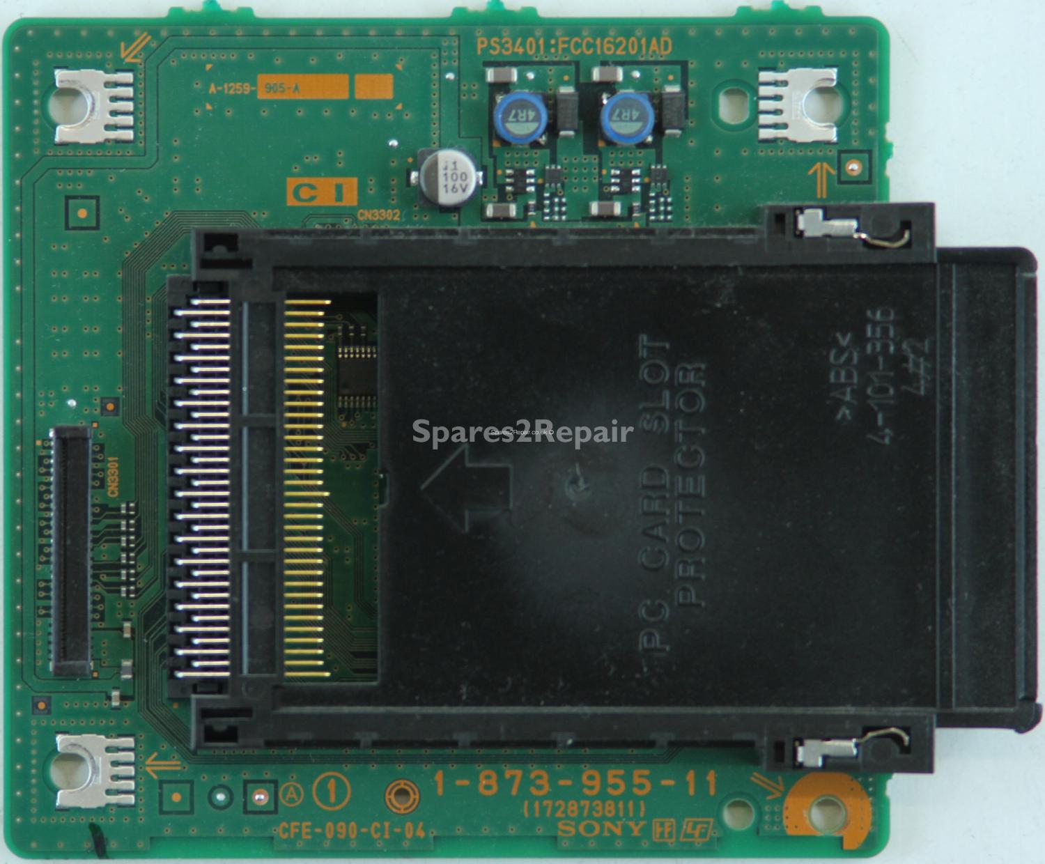 Sony KDL-40W3000 - Card Reader - 1-873-955-11 - 172873811 - A-1259-905-A - A1314207A